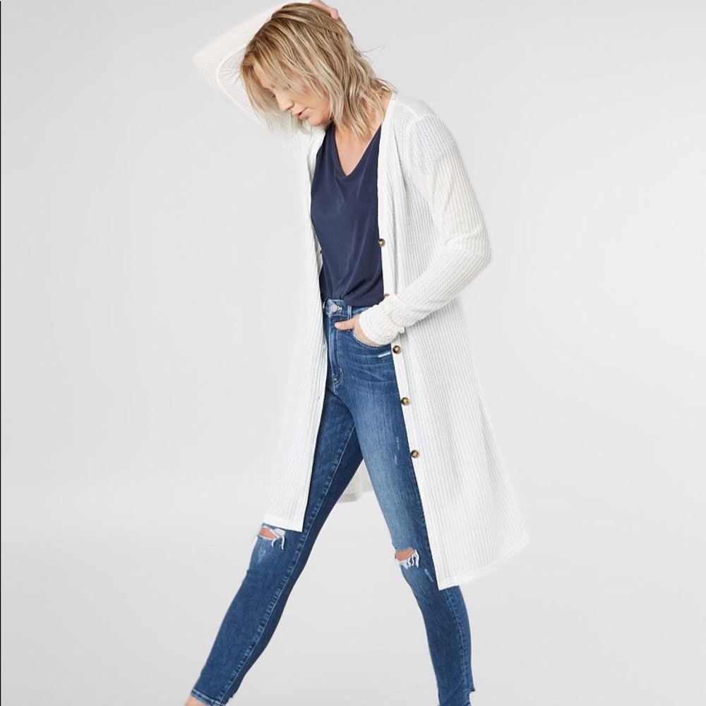 Daytrip Waffle Cardigan Sweater